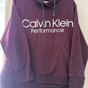Calvin Klein Performance Maroon Hoodie